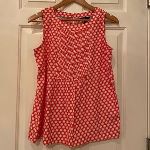 Tommy Hilfiger top. Like New. Orange and white.